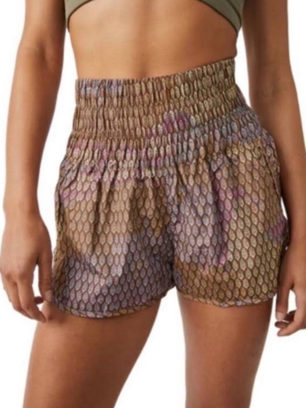Free People FP Movement Way Home Shorts in Buti Bayan Tree Combo SZ Med